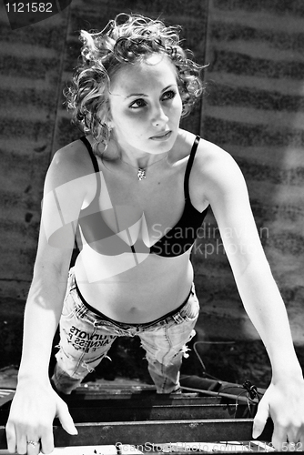 Image of Girl on stair