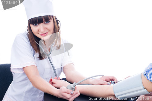 Image of Female doctor and patient