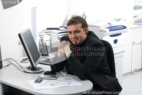Image of Businessman in office