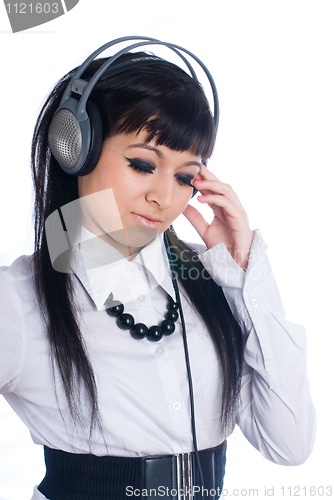 Image of Woman with headphones