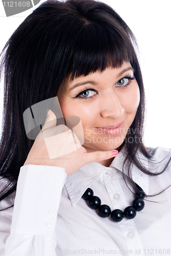 Image of Woman with phone