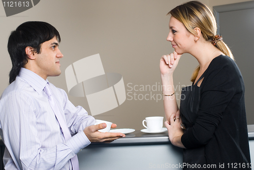 Image of coffee-break in office