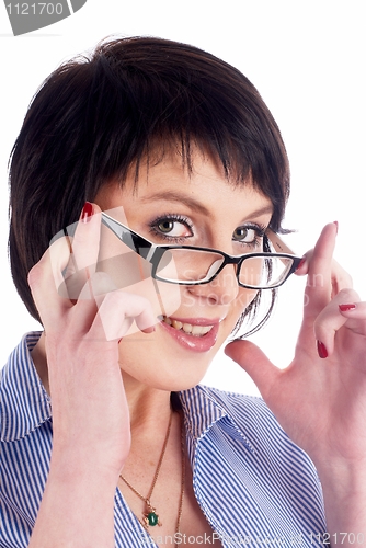 Image of Girl with crossed fingers