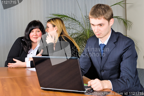 Image of Businessman in office