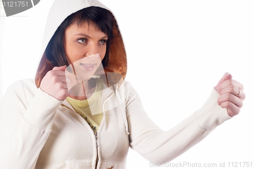Image of Girl with fists