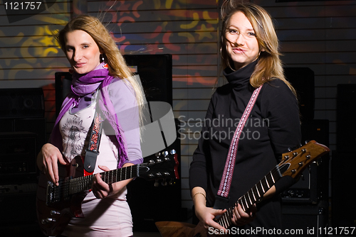 Image of Woman on rock concert