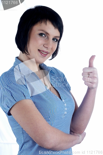 Image of Woman with thumb up