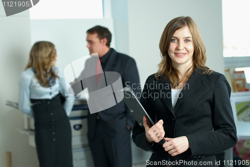 Image of Businesswoman with her team