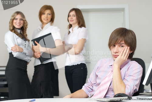 Image of Businessman in office