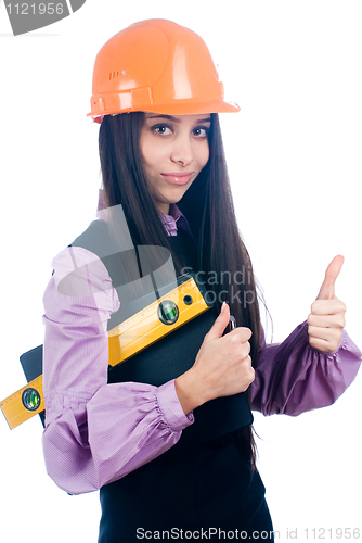 Image of Girl with level
