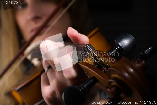 Image of Girl with violin