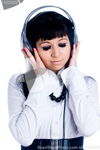 Image of Woman with headphones