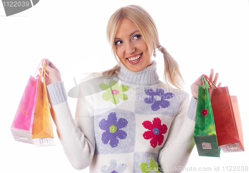 Image of Shopping girl