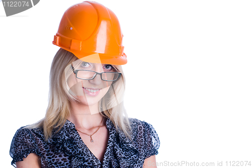 Image of Smiling girl with helmet