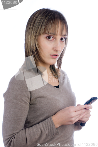 Image of Woman with phone