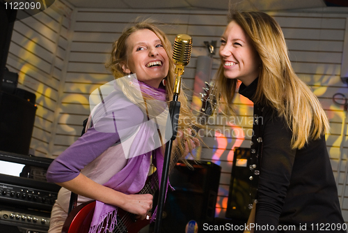 Image of Woman on rock concert