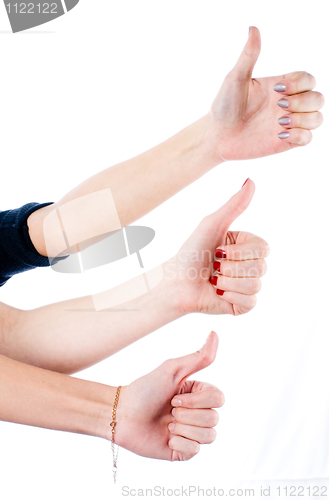 Image of Girl with ok gesture