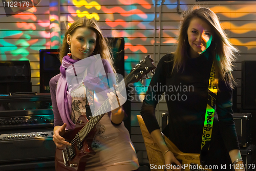 Image of Woman on rock concert