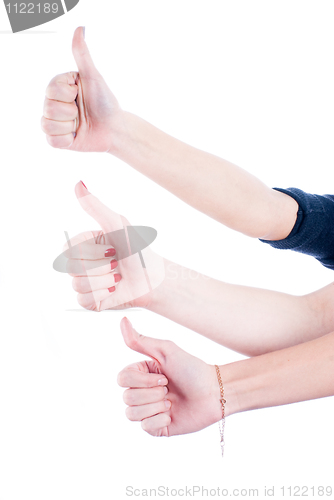 Image of Woman with thumb up