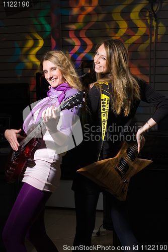 Image of Woman on rock concert