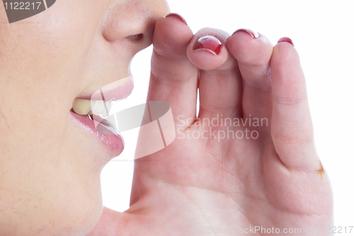 Image of Whispering woman