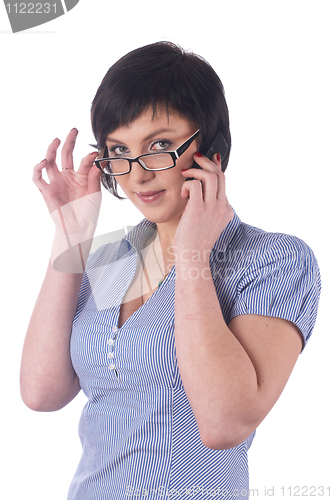 Image of Girl with mobile phone