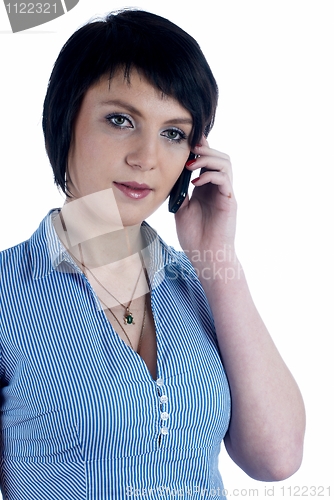 Image of Girl with mobile phone