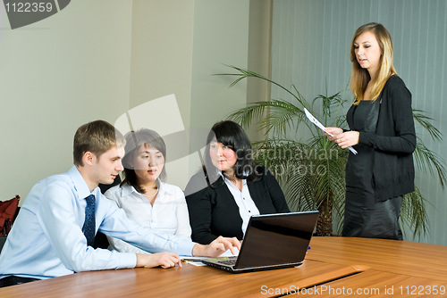 Image of Woman making a business presentation
