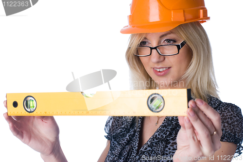 Image of Girl with level