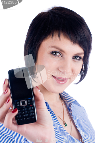 Image of Woman with phone