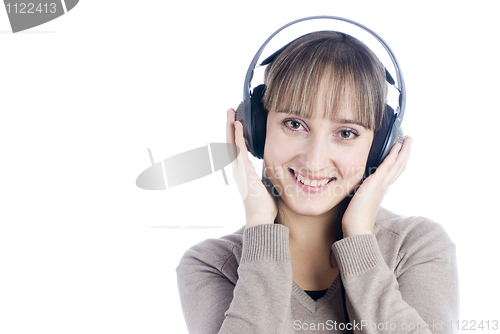 Image of Woman with headphones