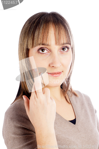 Image of Crossed fingers gesture