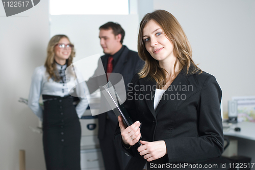 Image of Young business team