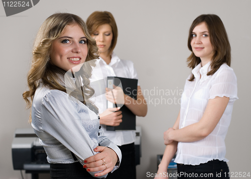 Image of Businesswoman with her team
