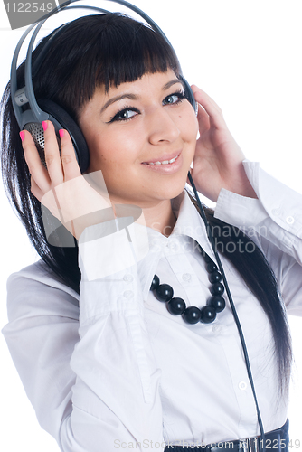 Image of Woman with headphones