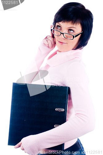 Image of Businesswoman with a folder