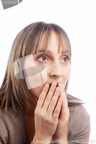 Image of Shocked young woman