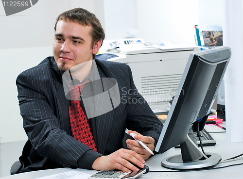 Image of Businessman in office
