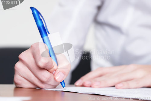 Image of Writing girl