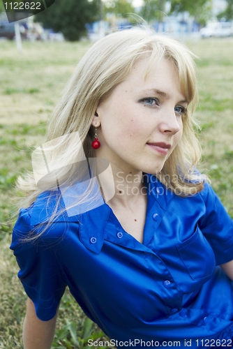 Image of Girl on grass