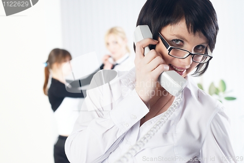 Image of Calling woman