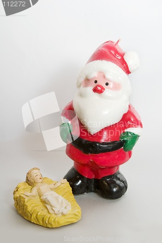 Image of Santa and Baby Jesus