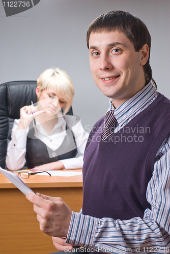 Image of Businessman in office