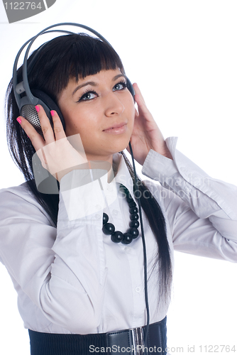 Image of Woman with headphones