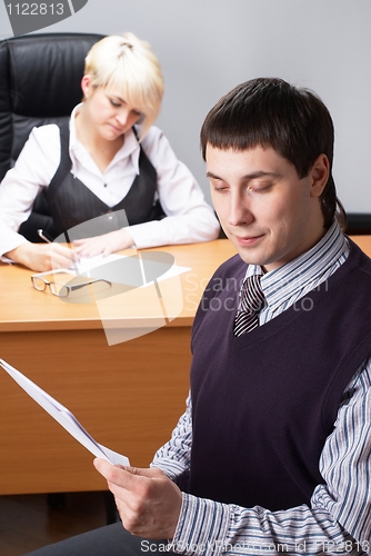 Image of Businessman in office