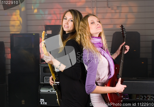 Image of Woman on rock concert