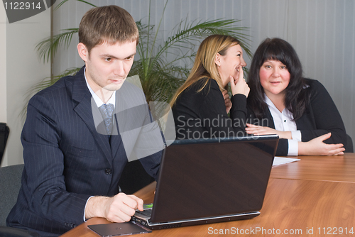 Image of Businessman in office
