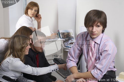 Image of Businessman in office