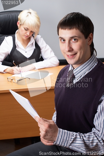 Image of Businessman in office