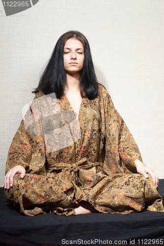 Image of Meditative girl